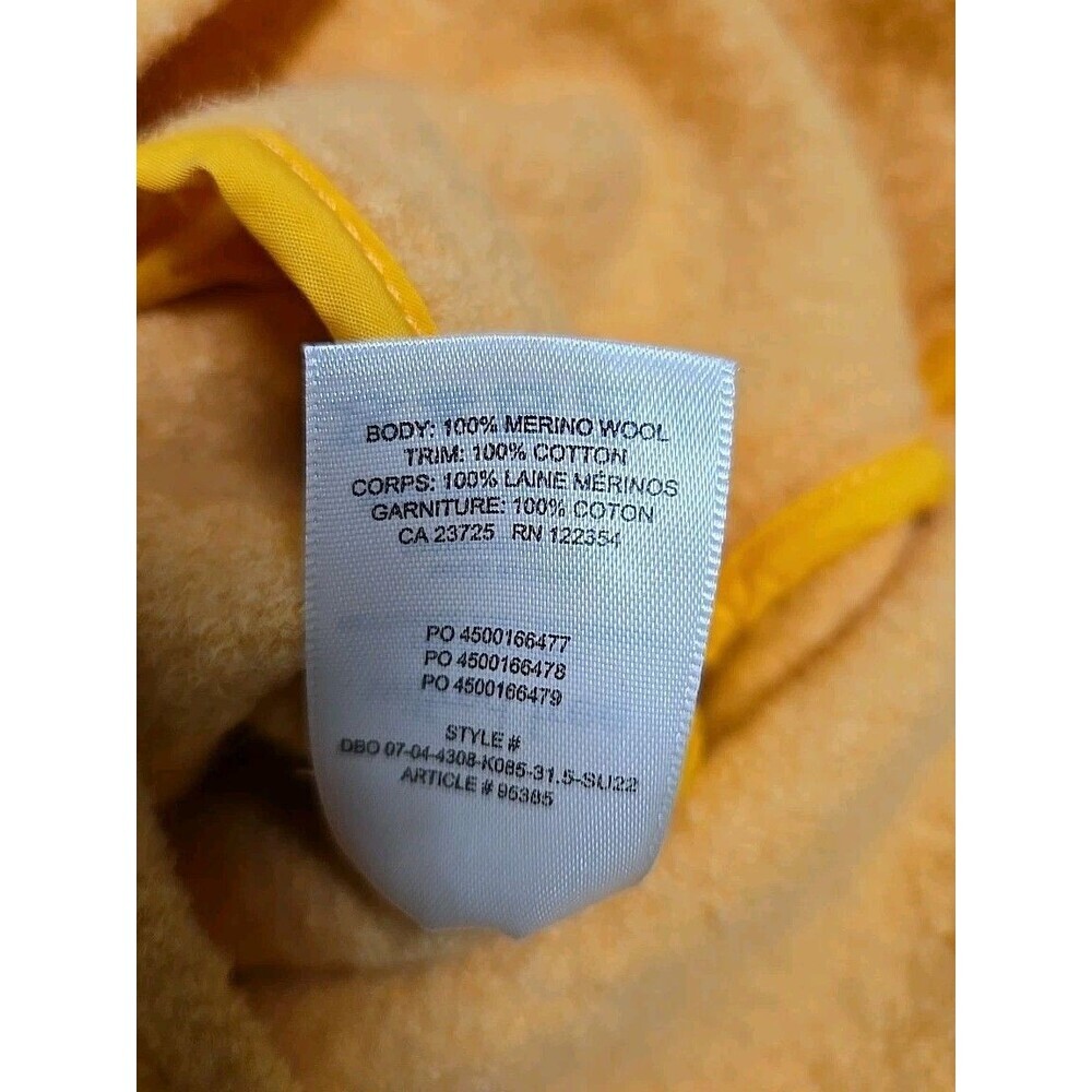 Aritzia Wilfred Free The Ganna Shirt Jacket 100% Merino‎ Wool Yellow Women’s XS - Picture 6 of 9